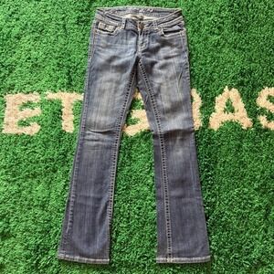 Grace in LA Jeans Womens Size 3 Bootcut Embellished Cross Pockets Denim Pants